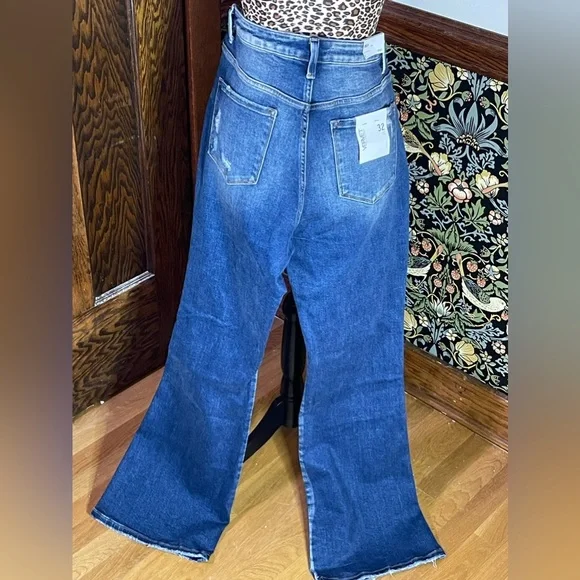 VERVET High Rise Flares Size 32, NWT - Picture 2 of 6